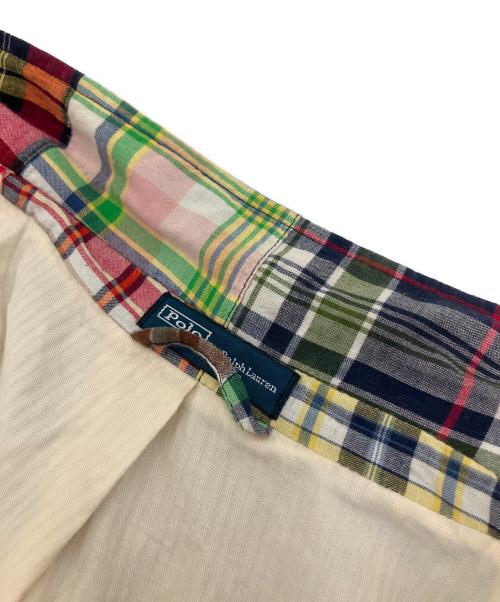 POLO RALPH LAUREN（ポロ・ラルフローレン）POLO RALPH LAUREN (ポロ・ラルフローレン) パッチワークジャケット グリーン サイズ:Lの古着・服飾アイテム