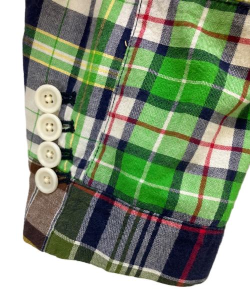 POLO RALPH LAUREN（ポロ・ラルフローレン）POLO RALPH LAUREN (ポロ・ラルフローレン) パッチワークジャケット グリーン サイズ:Lの古着・服飾アイテム