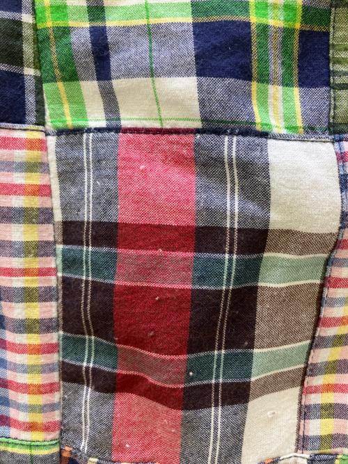 POLO RALPH LAUREN（ポロ・ラルフローレン）POLO RALPH LAUREN (ポロ・ラルフローレン) パッチワークジャケット グリーン サイズ:Lの古着・服飾アイテム