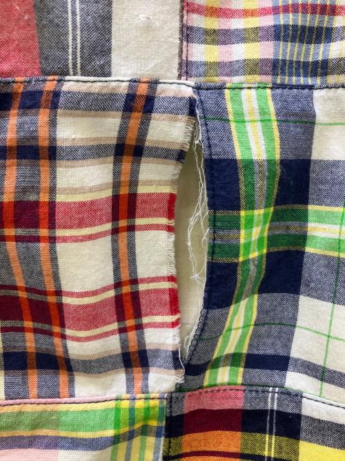 POLO RALPH LAUREN（ポロ・ラルフローレン）POLO RALPH LAUREN (ポロ・ラルフローレン) パッチワークジャケット グリーン サイズ:Lの古着・服飾アイテム