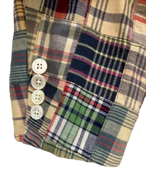 POLO RALPH LAUREN（ポロ・ラルフローレン）POLO RALPH LAUREN (ポロ・ラルフローレン) パッチワークジャケット ベージュ サイズ:40Rの古着・服飾アイテム
