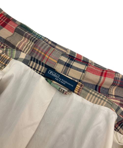 POLO RALPH LAUREN（ポロ・ラルフローレン）POLO RALPH LAUREN (ポロ・ラルフローレン) パッチワークジャケット ベージュ サイズ:40Rの古着・服飾アイテム