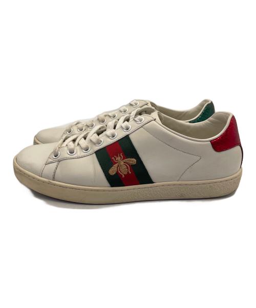 GUCCI（グッチ）GUCCI (グッチ) ローカットスニーカー ホワイト サイズ:23cmの古着・服飾アイテム