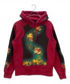 SUPREME×Jean Paul GAULTIERシュプリーム×ジャンポールゴルチェ）の古着「プルオーバーパーカー 19ss Floral Print Sweatpant」｜レッド