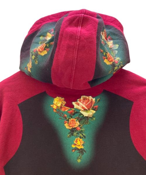 SUPREME（シュプリーム）SUPREME (シュプリーム) Jean Paul GAULTIER (ジャンポールゴルチェ) プルオーバーパーカー 19ss Floral Print Sweatpant レッド サイズ:Mの古着・服飾アイテム