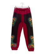 SUPREME×Jean Paul GAULTIERシュプリーム×ジャンポールゴルチェ）の古着「スウェットパンツ 19ss Floral Print Sweatpant」｜レッド