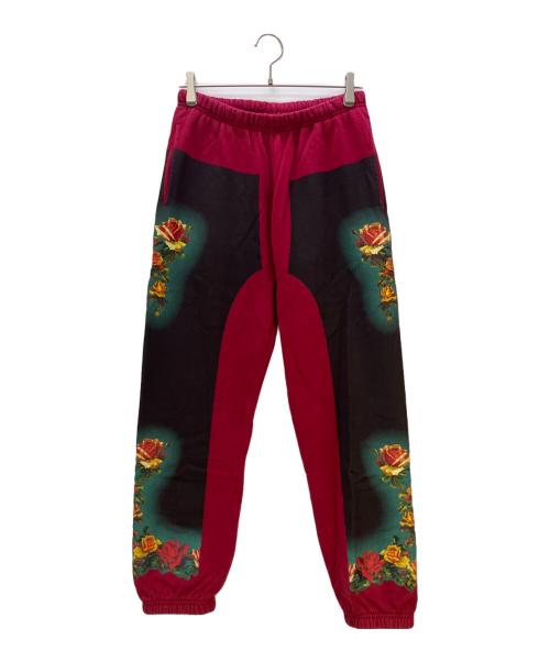 SUPREME（シュプリーム）SUPREME (シュプリーム) Jean Paul GAULTIER (ジャンポールゴルチェ) スウェットパンツ 19ss Floral Print Sweatpant レッド サイズ:Sの古着・服飾アイテム