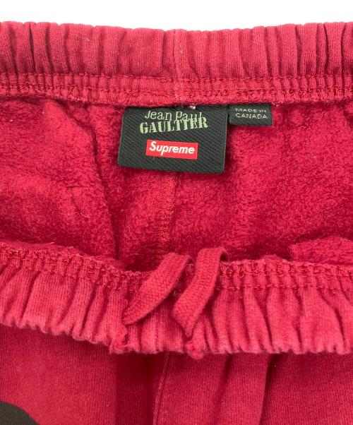 SUPREME（シュプリーム）SUPREME (シュプリーム) Jean Paul GAULTIER (ジャンポールゴルチェ) スウェットパンツ 19ss Floral Print Sweatpant レッド サイズ:Sの古着・服飾アイテム