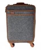 hartmannハートマン）の古着「キャリーバッグ　BLUE TWEED」｜ブラウン×グレー