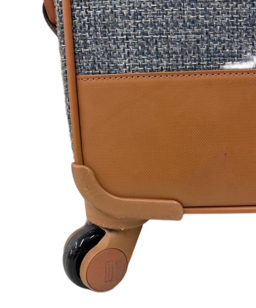 hartmann（ハートマン）hartmann (ハートマン) キャリーバッグ　BLUE TWEED ブラウン×グレーの古着・服飾アイテム