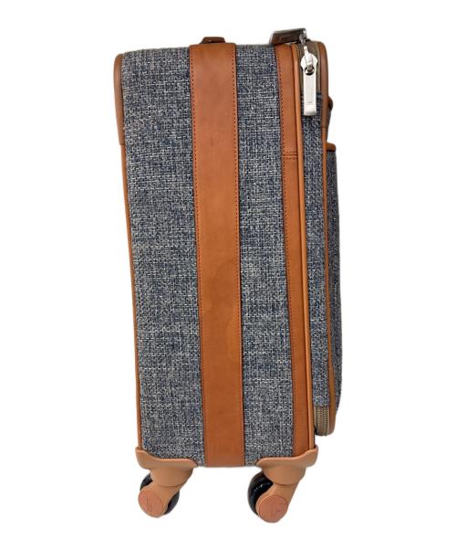 hartmann（ハートマン）hartmann (ハートマン) キャリーバッグ　BLUE TWEED ブラウン×グレーの古着・服飾アイテム