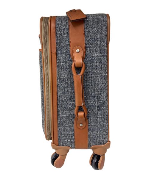 hartmann（ハートマン）hartmann (ハートマン) キャリーバッグ　BLUE TWEED ブラウン×グレーの古着・服飾アイテム