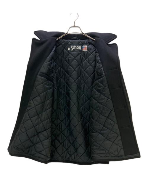 Schott（ショット）Schott (ショット) Pコート ブラック サイズ:42の古着・服飾アイテム