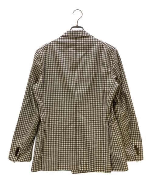 TAGLIATORE（タリアトーレ）TAGLIATORE (タリアトーレ) ダブルブレストジャケット MONTECARLO/モンテカルロ ブラウン×ベージュ サイズ:48の古着・服飾アイテム