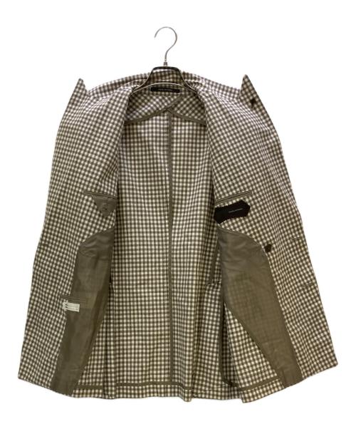 TAGLIATORE（タリアトーレ）TAGLIATORE (タリアトーレ) ダブルブレストジャケット MONTECARLO/モンテカルロ ブラウン×ベージュ サイズ:48の古着・服飾アイテム