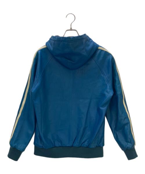 Schott（ショット）Schott (ショット) レザートラックジャケット ブルー サイズ:Mの古着・服飾アイテム