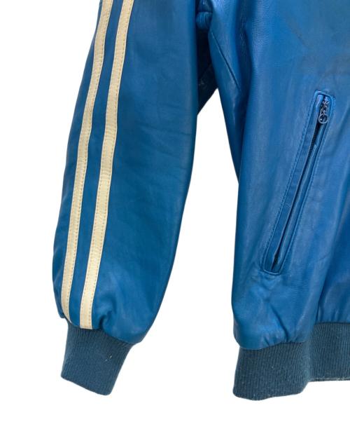Schott（ショット）Schott (ショット) レザートラックジャケット ブルー サイズ:Mの古着・服飾アイテム