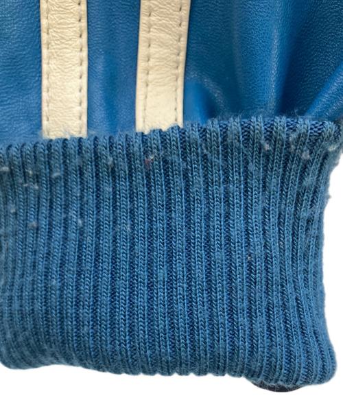 Schott（ショット）Schott (ショット) レザートラックジャケット ブルー サイズ:Mの古着・服飾アイテム
