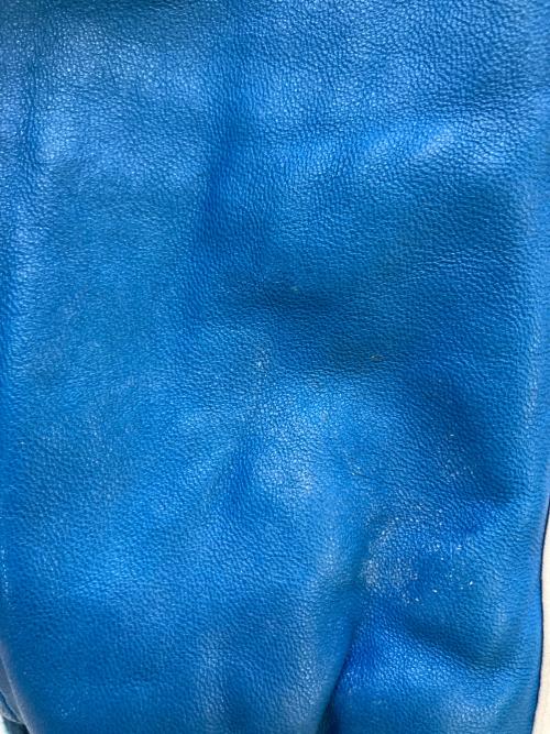 Schott（ショット）Schott (ショット) レザートラックジャケット ブルー サイズ:Mの古着・服飾アイテム