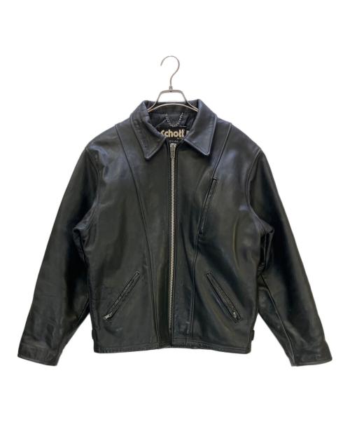 Schott（ショット）Schott (ショット) シングルライダースジャケット ブラック サイズ:40の古着・服飾アイテム