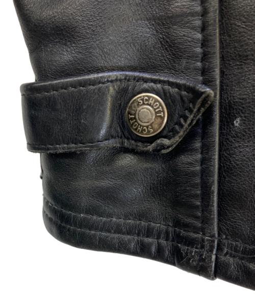 Schott（ショット）Schott (ショット) シングルライダースジャケット ブラック サイズ:40の古着・服飾アイテム