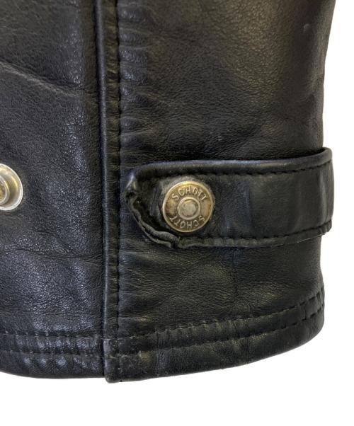 Schott（ショット）Schott (ショット) シングルライダースジャケット ブラック サイズ:40の古着・服飾アイテム