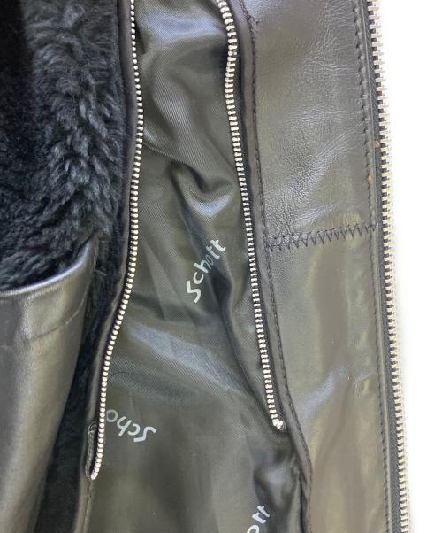 Schott（ショット）Schott (ショット) シングルライダースジャケット ボアライナー付 ブラック サイズ:40の古着・服飾アイテム
