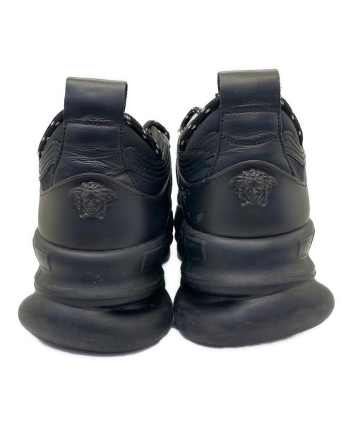 VERSACE（ヴェルサーチ）VERSACE (ヴェルサーチ) ローカットスニーカー ブラック サイズ:41の古着・服飾アイテム
