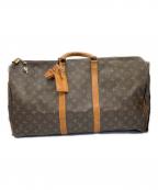 LOUIS VUITTONルイ ヴィトン）の古着「LOUIS VUITTON　トラベルボストンバッグ　キーポル55」｜ブラウン