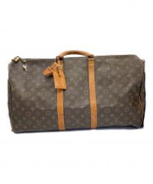 LOUIS VUITTON（ルイ ヴィトン）の古着「LOUIS VUITTON　トラベルボストンバッグ　キーポル55」｜ブラウン