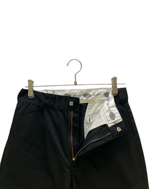 Dickies（ディッキーズ）Dickies (ディッキーズ) ok.soon (オクスン) タックワイドパンツ ブラック サイズ:M 未使用品の古着・服飾アイテム