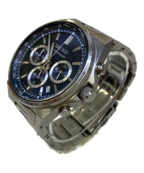 SEIKO（セイコー）SEIKO (セイコー) クロノグラフ ネイビーの古着・服飾アイテム