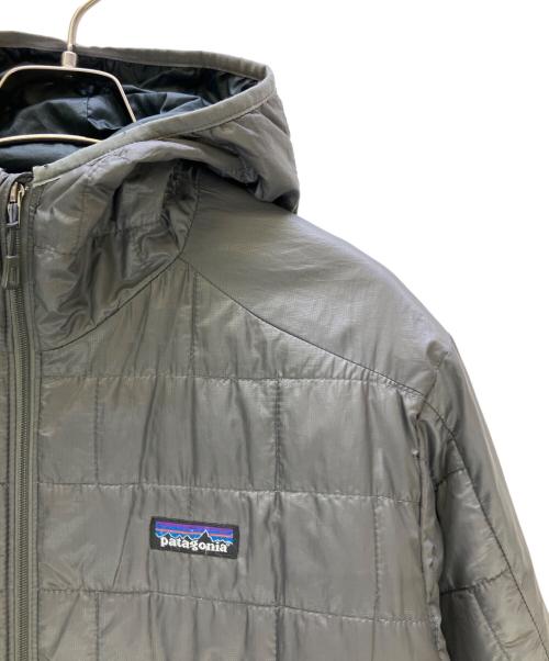 Patagonia（パタゴニア）Patagonia (パタゴニア) 中綿ジャケット ナノパフフーディ グレー サイズ:Mの古着・服飾アイテム
