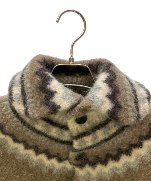 tricot COMME des GARCONS（トリココムデギャルソン）tricot COMME des GARCONS (トリココムデギャルソン) ニットジャケット ブラウン×ブルー サイズ:Mの古着・服飾アイテム
