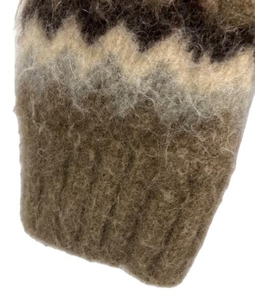 tricot COMME des GARCONS（トリココムデギャルソン）tricot COMME des GARCONS (トリココムデギャルソン) ニットジャケット ブラウン×ブルー サイズ:Mの古着・服飾アイテム