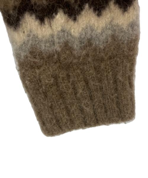 tricot COMME des GARCONS（トリココムデギャルソン）tricot COMME des GARCONS (トリココムデギャルソン) ニットジャケット ブラウン×ブルー サイズ:Mの古着・服飾アイテム