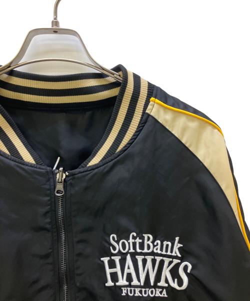 SoftBankHAWKS（ソフトバンクホークス）SoftBankHAWKS (ソフトバンクホークス) スカジャン 福岡ソフトバンクホークス 2025年パ・リーグ優勝記念 ブラック サイズ:記載なしの古着・服飾アイテム