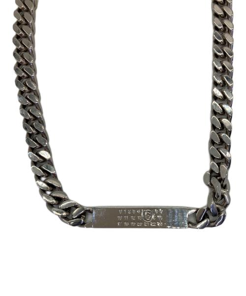 MM6 Maison Margiela（エムエムシックスメゾンマルジェラ）MM6 Maison Margiela (エムエムシックスメゾンマルジェラ) ナンバリングロゴチェーンネックレスの古着・服飾アイテム