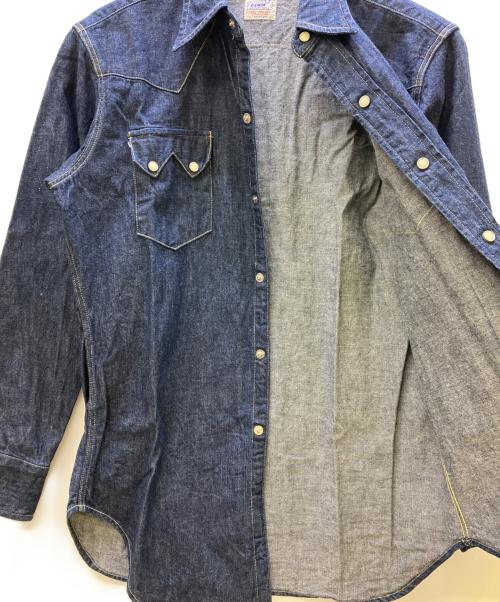 LEVI'S（リーバイス）LEVI'S (リーバイス) 50s復刻 ショートホーンウエスタンシャツ インディゴ サイズ:40の古着・服飾アイテム
