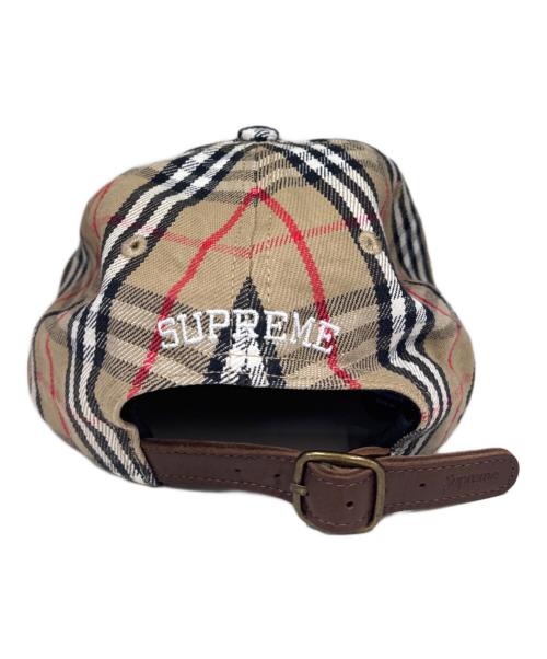 BURBERRY（バーバリー）BURBERRY (バーバリー) Supreme (シュプリーム) キャップ　ノバチェック　22SS ベージュの古着・服飾アイテム