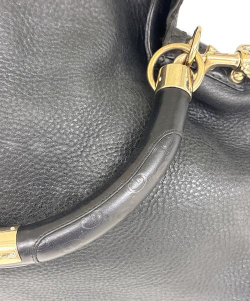 GUCCI（グッチ）GUCCI (グッチ) 2WAYバッグ　インディ　グッチシマ タッセル ブラックの古着・服飾アイテム