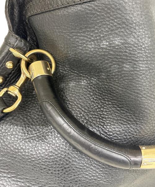 GUCCI（グッチ）GUCCI (グッチ) 2WAYバッグ　インディ　グッチシマ タッセル ブラックの古着・服飾アイテム