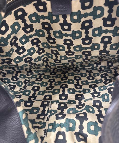 GUCCI（グッチ）GUCCI (グッチ) 2WAYバッグ　インディ　グッチシマ タッセル ブラックの古着・服飾アイテム