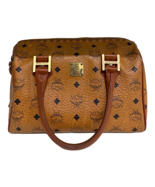 MCM（エムシーエム）MCM (エムシーエム) ミニボストンバッグ ブラウンの古着・服飾アイテム