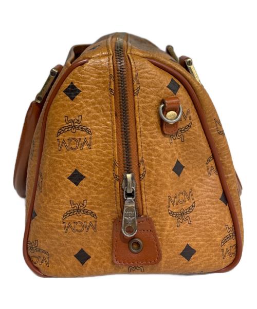 MCM（エムシーエム）MCM (エムシーエム) ミニボストンバッグ ブラウンの古着・服飾アイテム