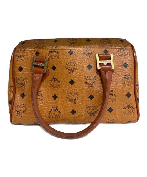 MCM（エムシーエム）MCM (エムシーエム) ミニボストンバッグ ブラウンの古着・服飾アイテム