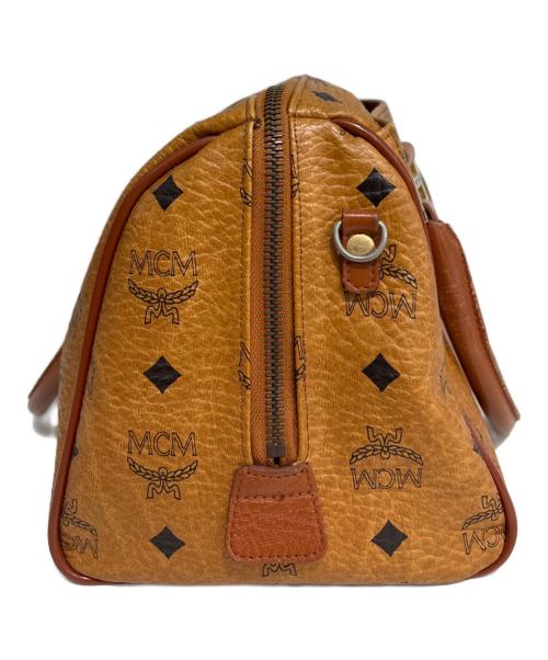 MCM（エムシーエム）MCM (エムシーエム) ミニボストンバッグ ブラウンの古着・服飾アイテム