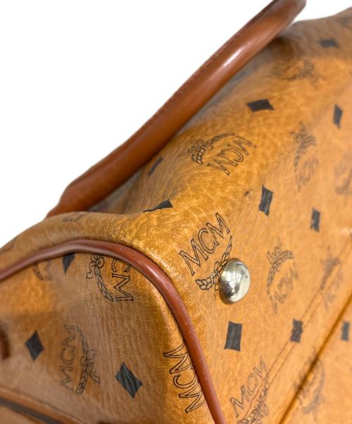 MCM（エムシーエム）MCM (エムシーエム) ミニボストンバッグ ブラウンの古着・服飾アイテム