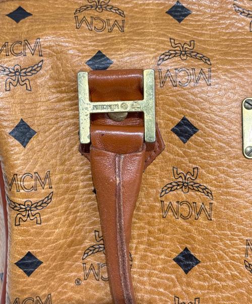 MCM（エムシーエム）MCM (エムシーエム) ミニボストンバッグ ブラウンの古着・服飾アイテム