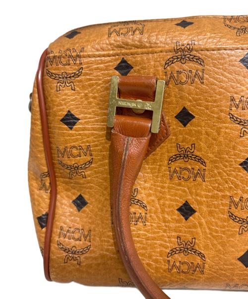 MCM（エムシーエム）MCM (エムシーエム) ミニボストンバッグ ブラウンの古着・服飾アイテム